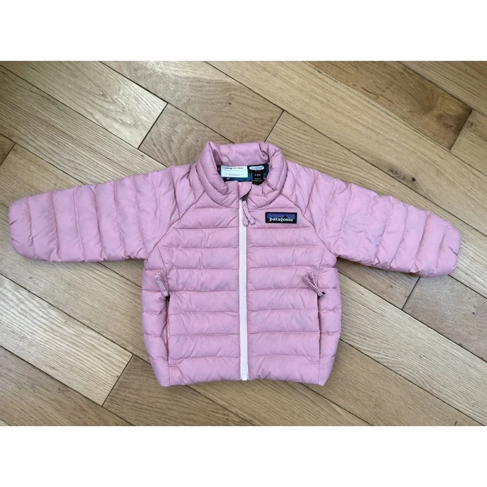 Patagonia Kids Baby Down Pink Puffer Jacket 3-6M 60446 Recycled Down